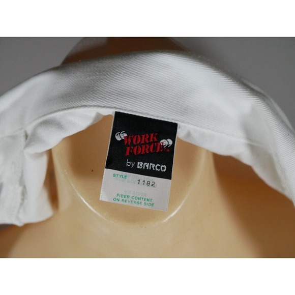 Vtg Work Force By Barco White Nurse Uniform Skirt Jacket Size 4 NOS - Picture 5 of 14